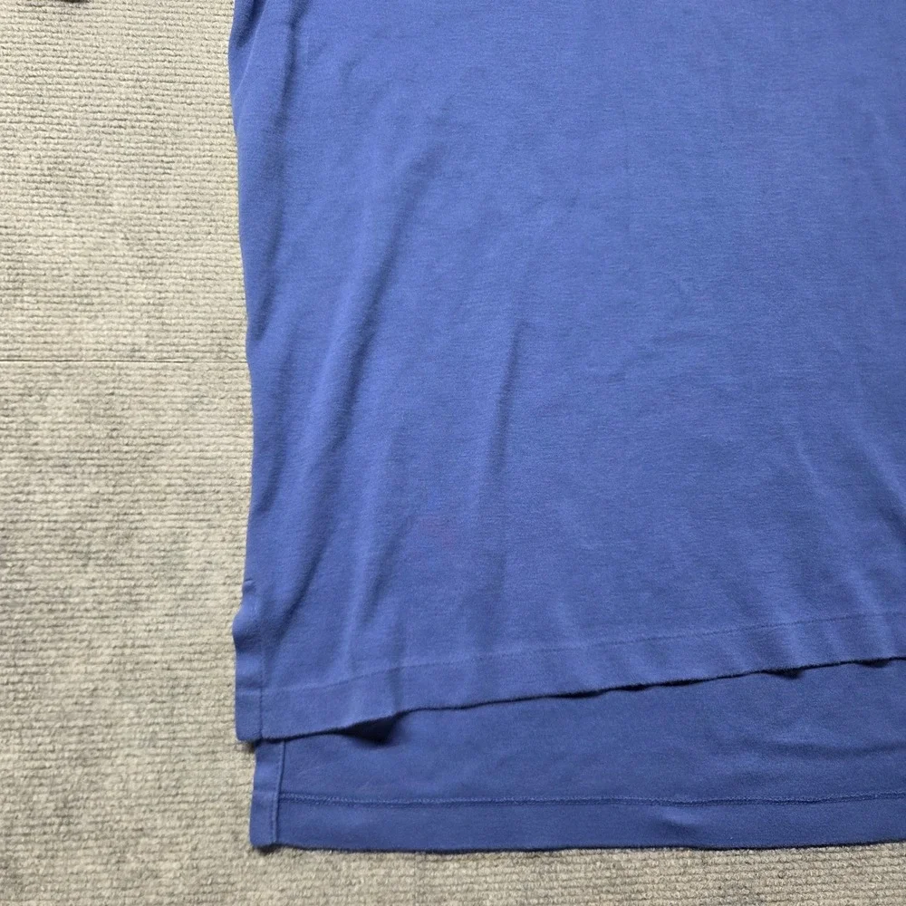 Polo Ralph Lauren Mens Blue Short Sleeve Cotton Polo Shirt Red Pony Logo Large